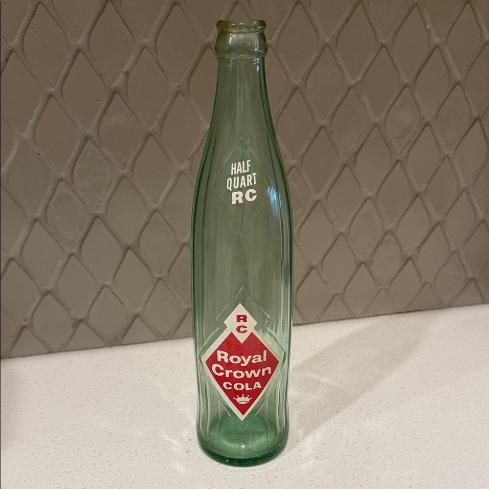 RC Cola Vintage Green Glass Bottle